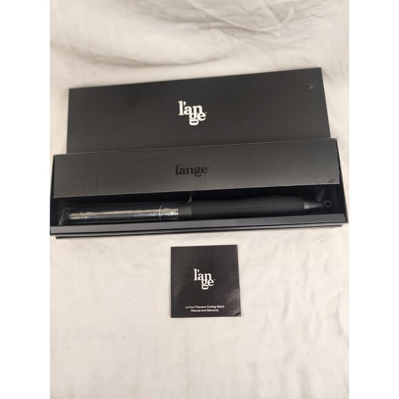 Lange Titanium Curling Wand Model HT0266 Black 32MM 1.25 Inch Barrel